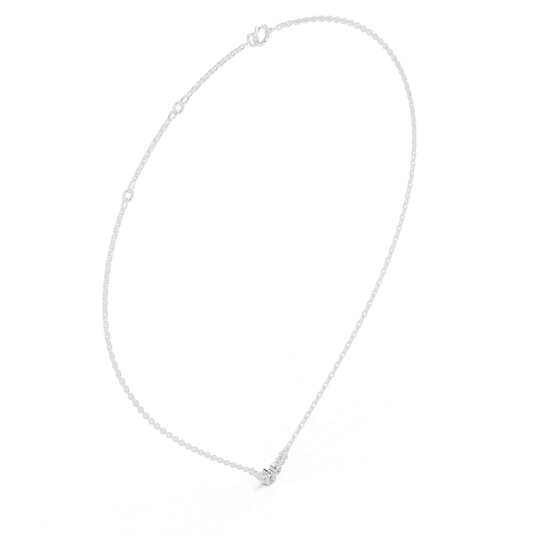 .20 Ct. Graduated Pear and Round Diamond Drop Necklace with Delicate Chain (SBWN (54)) 13