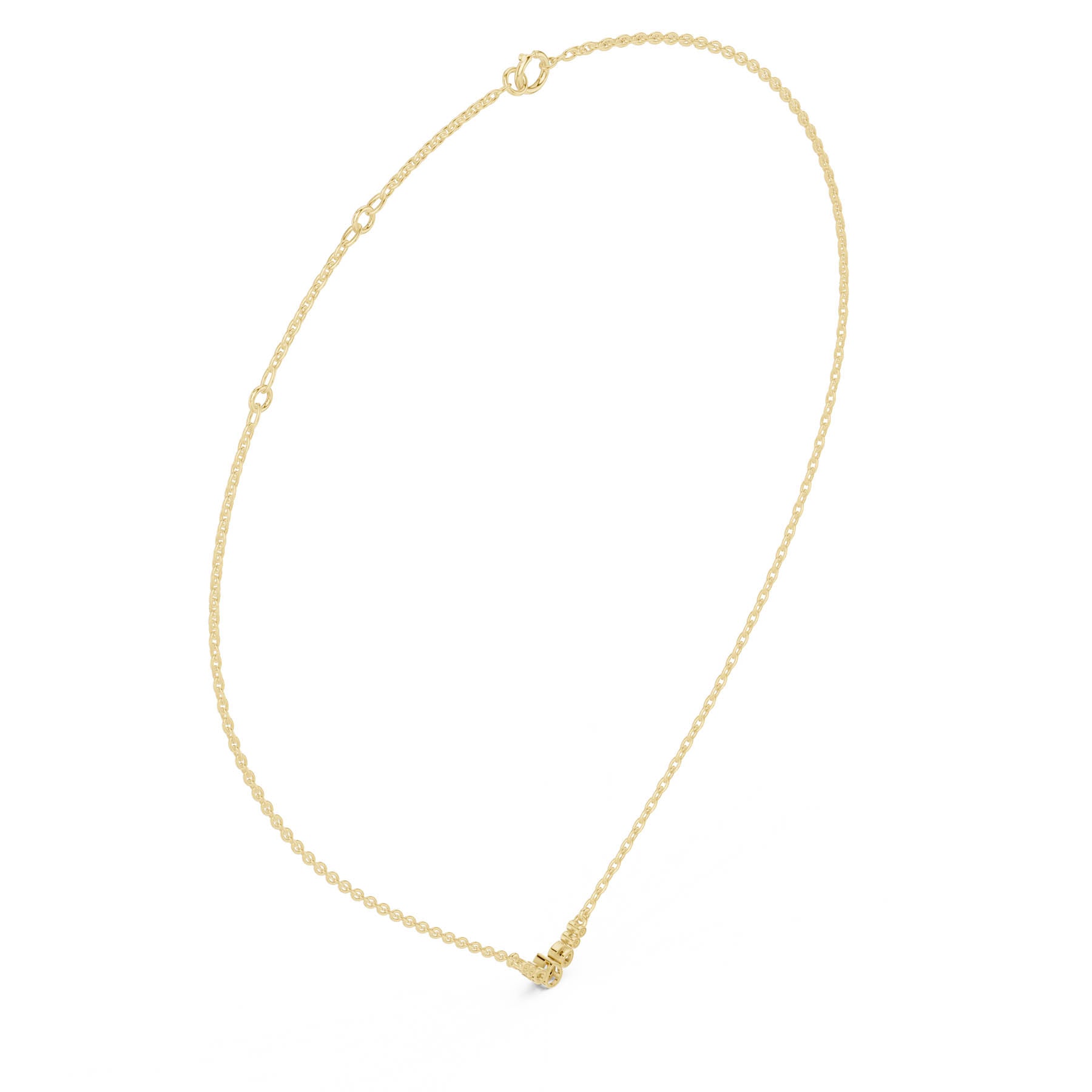 .20 Ct. Graduated Pear and Round Diamond Drop Necklace with Delicate Chain (SBWN (54)) 6
