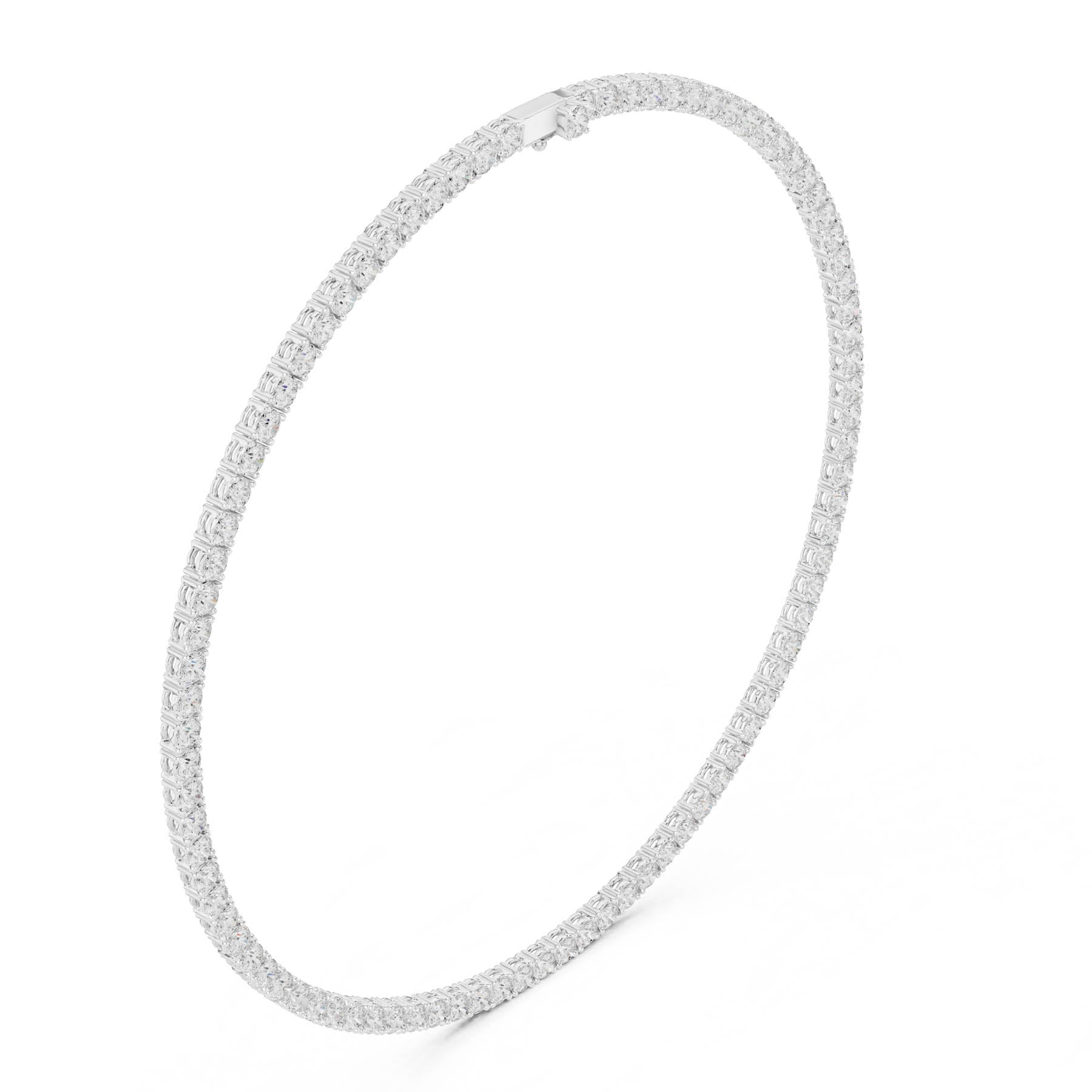 27.00 Ct. Classic Round Diamond Tennis Necklace (SBWN (8)) 12