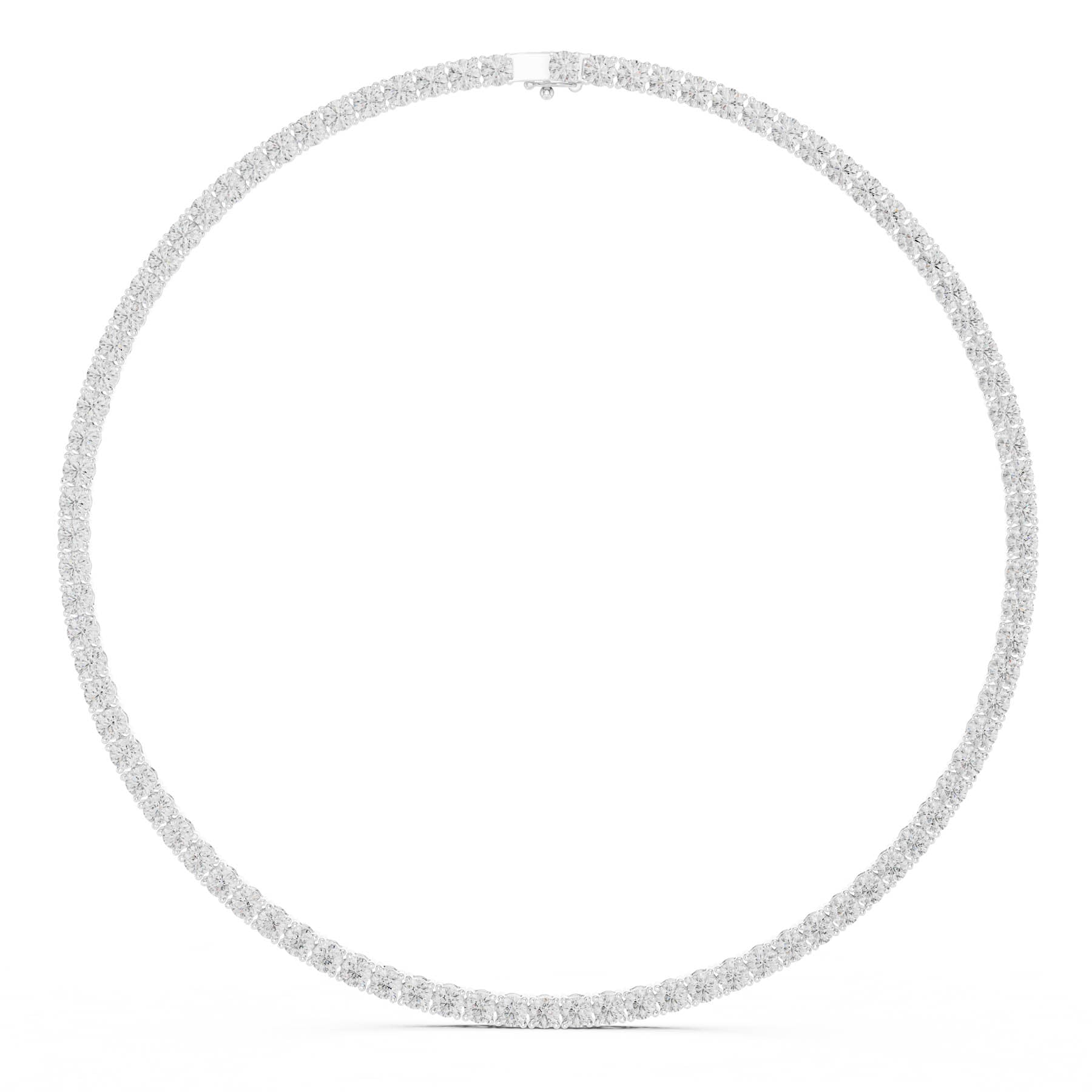 27.00 Ct. Classic Round Diamond Tennis Necklace (SBWN (8)) 8