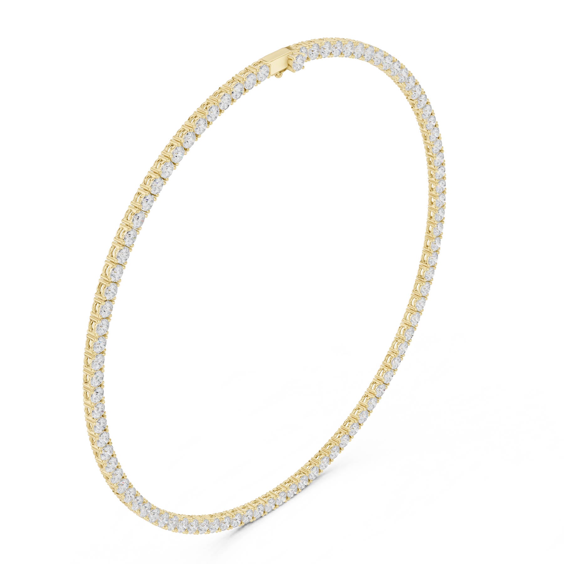27.00 Ct. Classic Round Diamond Tennis Necklace (SBWN (8)) 9