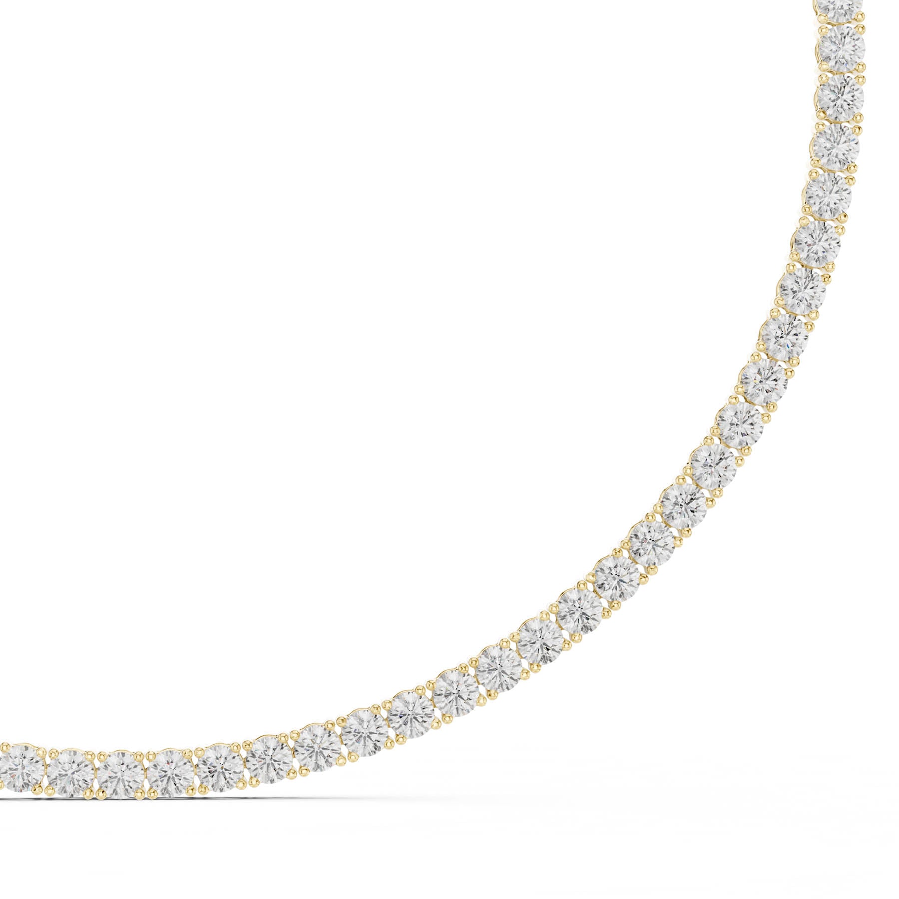 27.00 Ct. Classic Round Diamond Tennis Necklace (SBWN (8)) 10