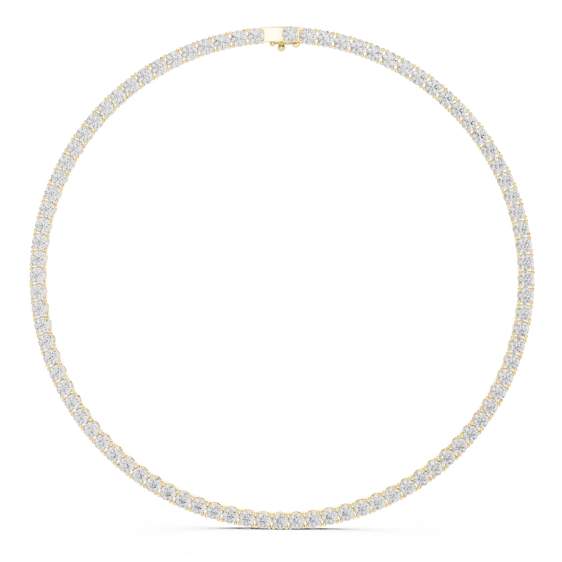 27.00 Ct. Classic Round Diamond Tennis Necklace (SBWN (8)) 11