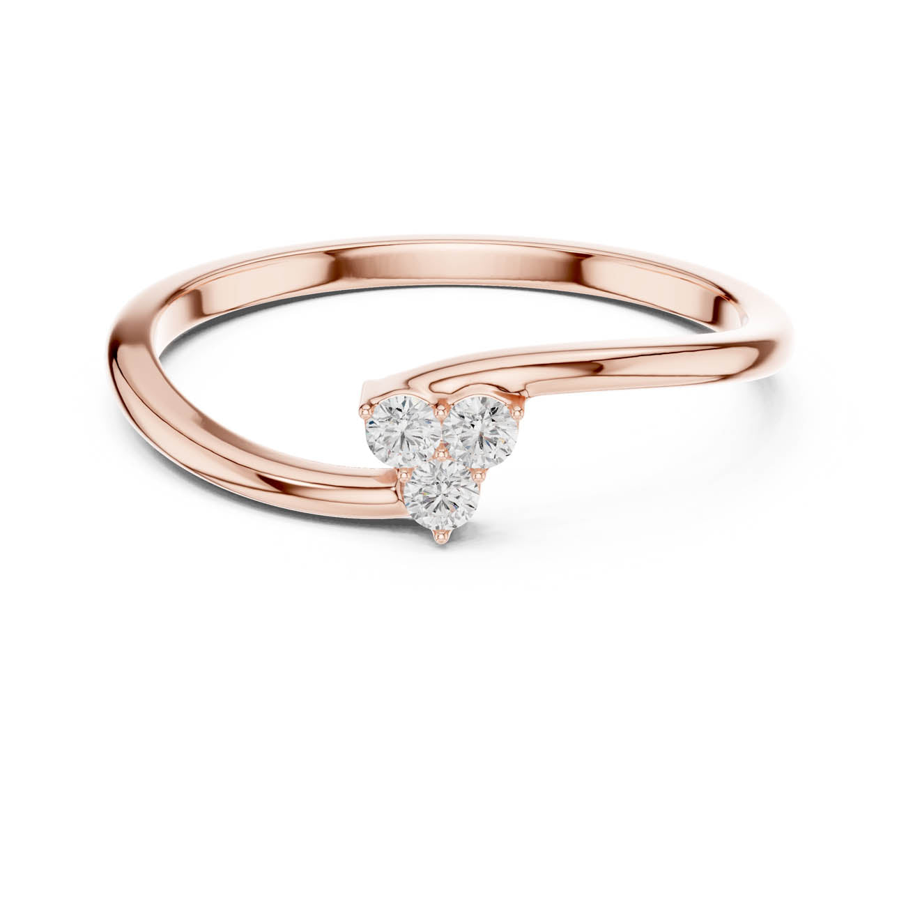 .09 Ct. Round Diamond Cluster Bypass Ring (SBWR(14)) 7