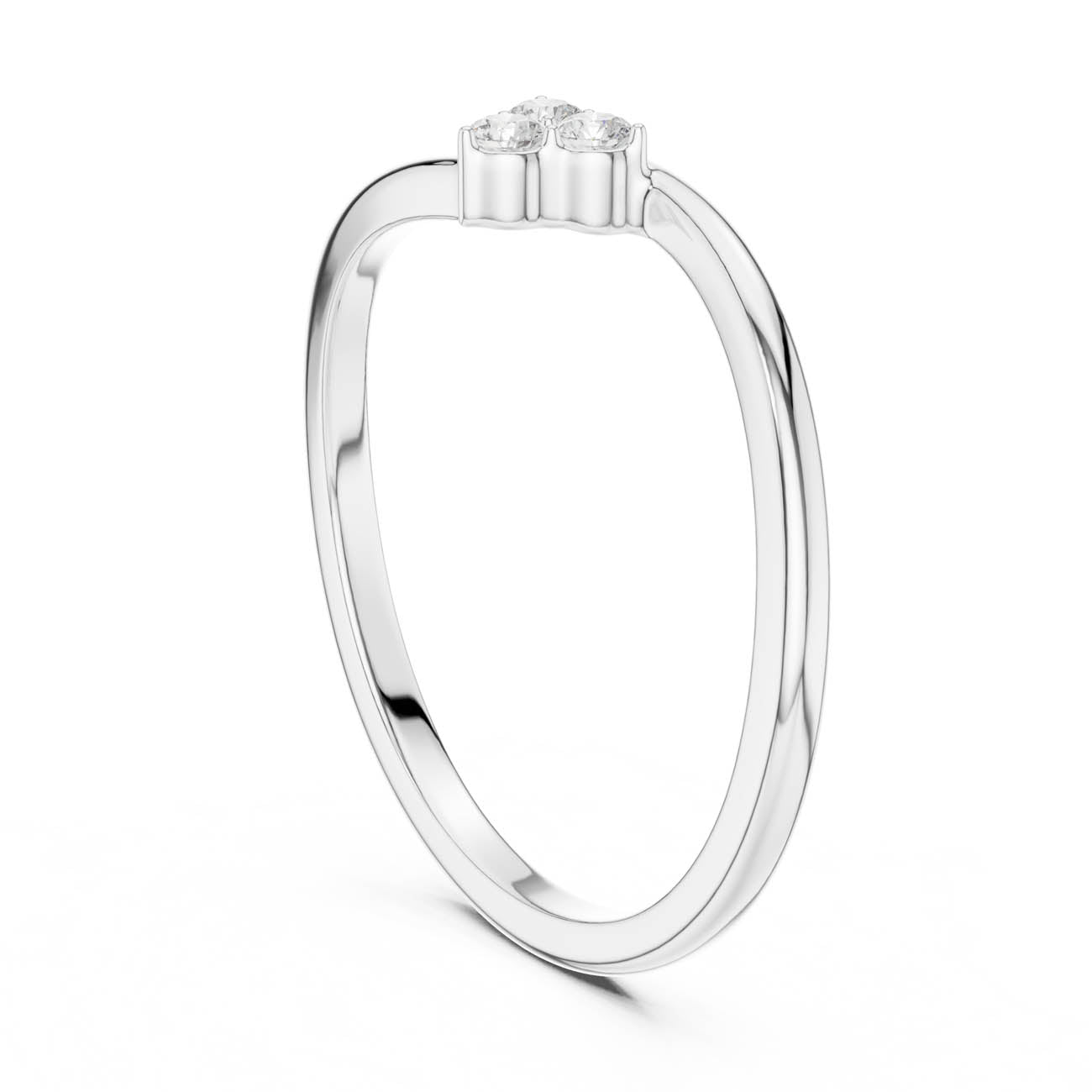 .09 Ct. Round Diamond Cluster Bypass Ring (SBWR(14)) 10