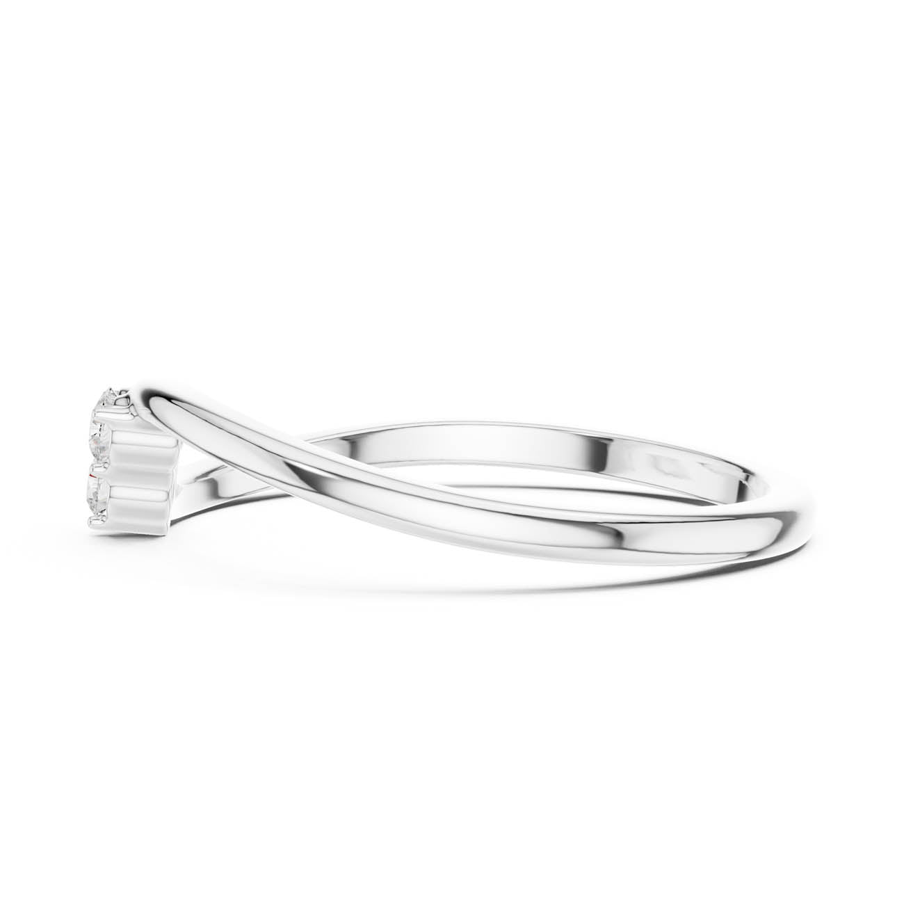 .09 Ct. Round Diamond Cluster Bypass Ring (SBWR(14)) 12