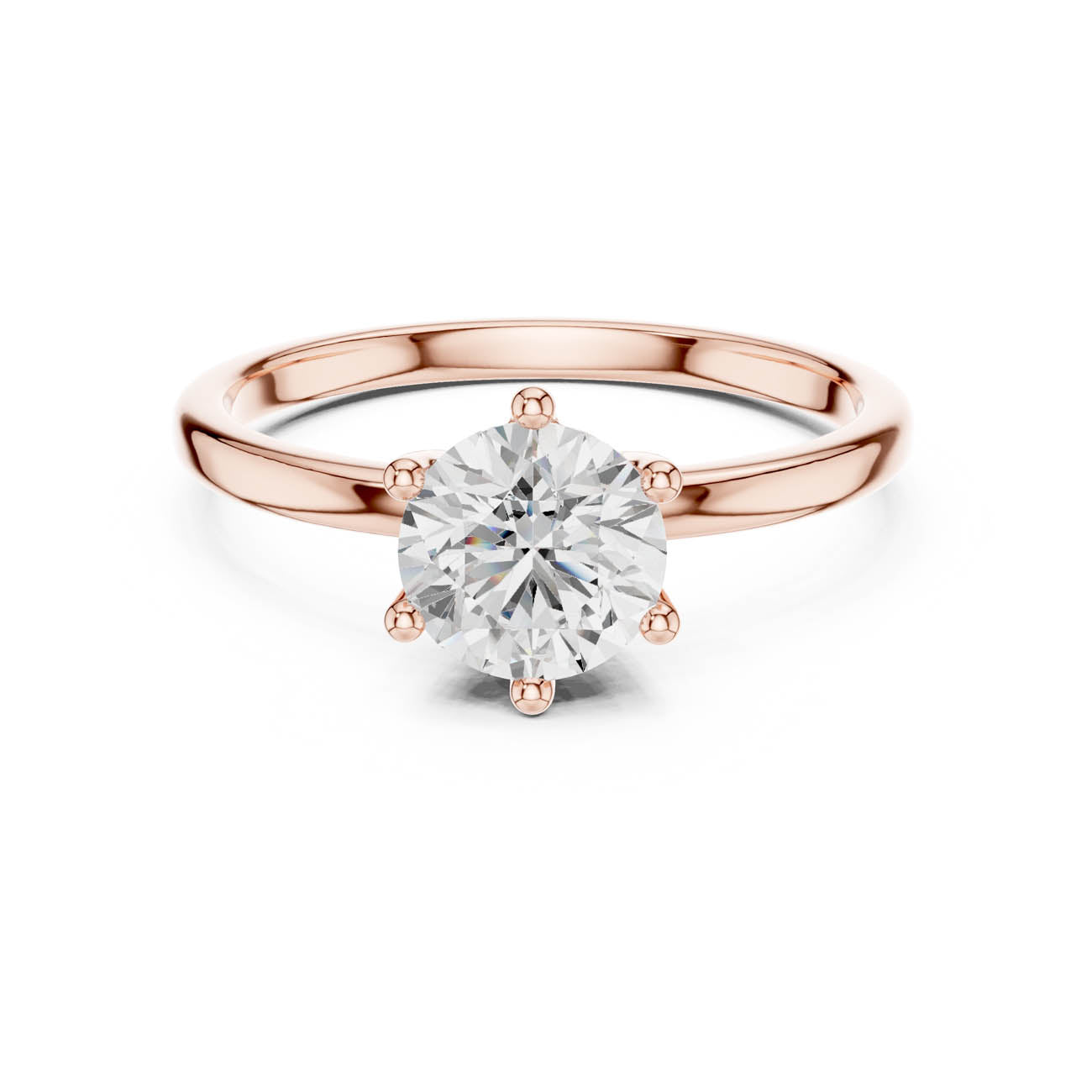 1.00 Ct. Round Diamond Solitaire with Classic Six-Prong Setting (SBWR(18)) 7