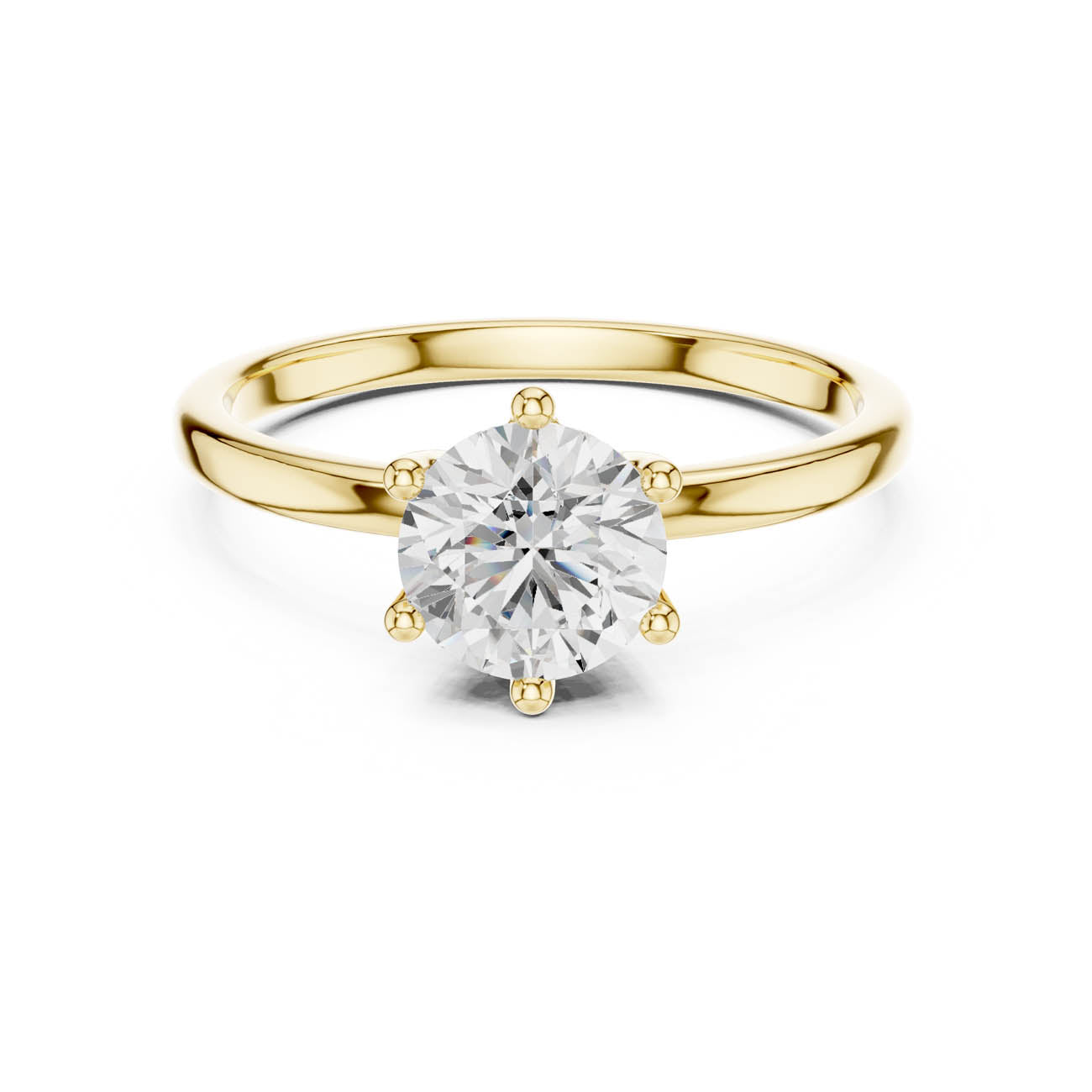 1.00 Ct. Round Diamond Solitaire with Classic Six-Prong Setting (SBWR(18)) 5