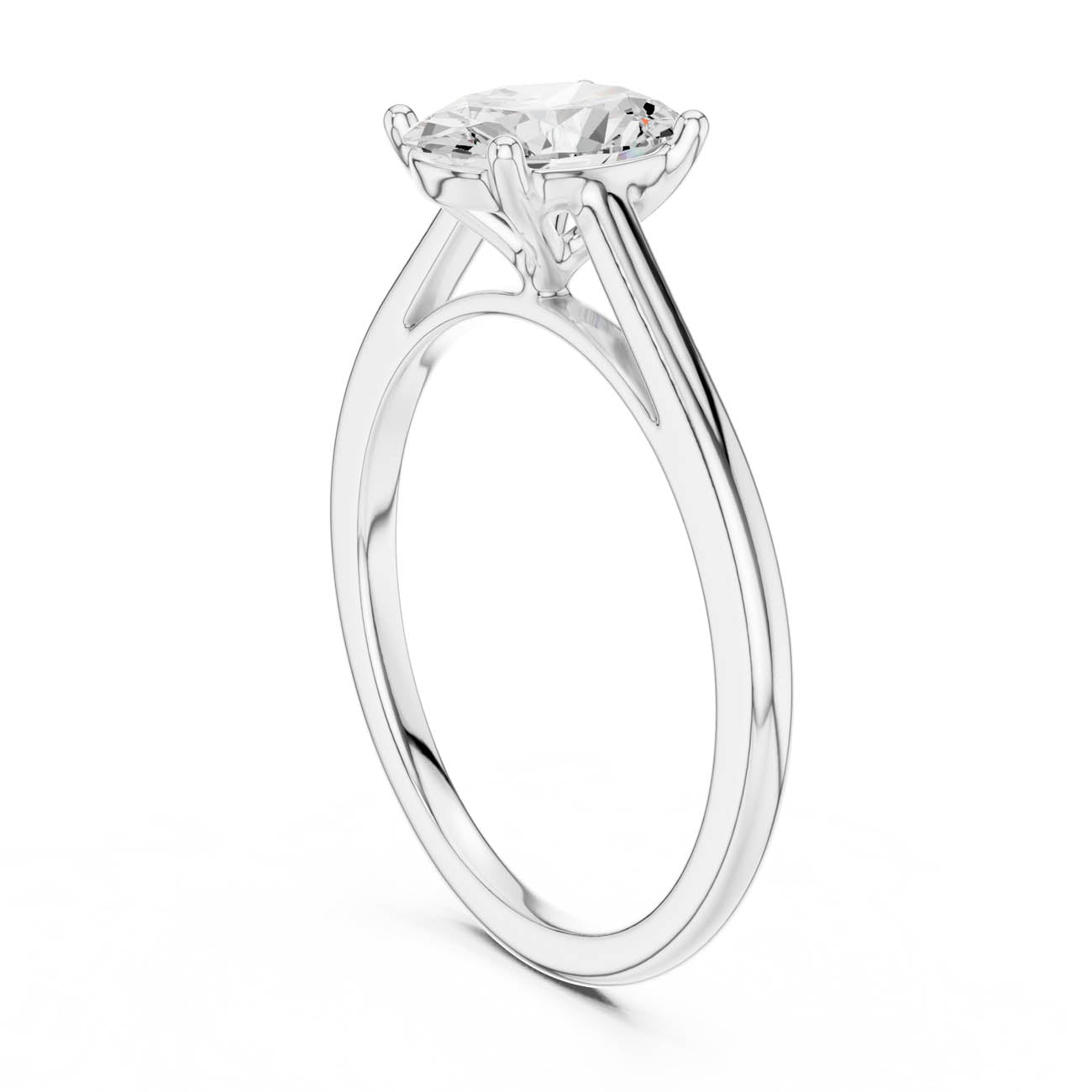 1.00 Ct. Oval Diamond Solitaire with Classic Four-Prong Setting (SBWR(19)) 8