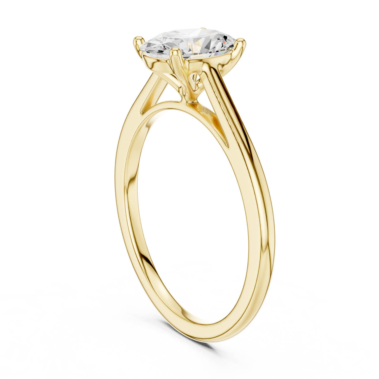 1.00 Ct. Oval Diamond Solitaire with Classic Four-Prong Setting (SBWR(19)) 3