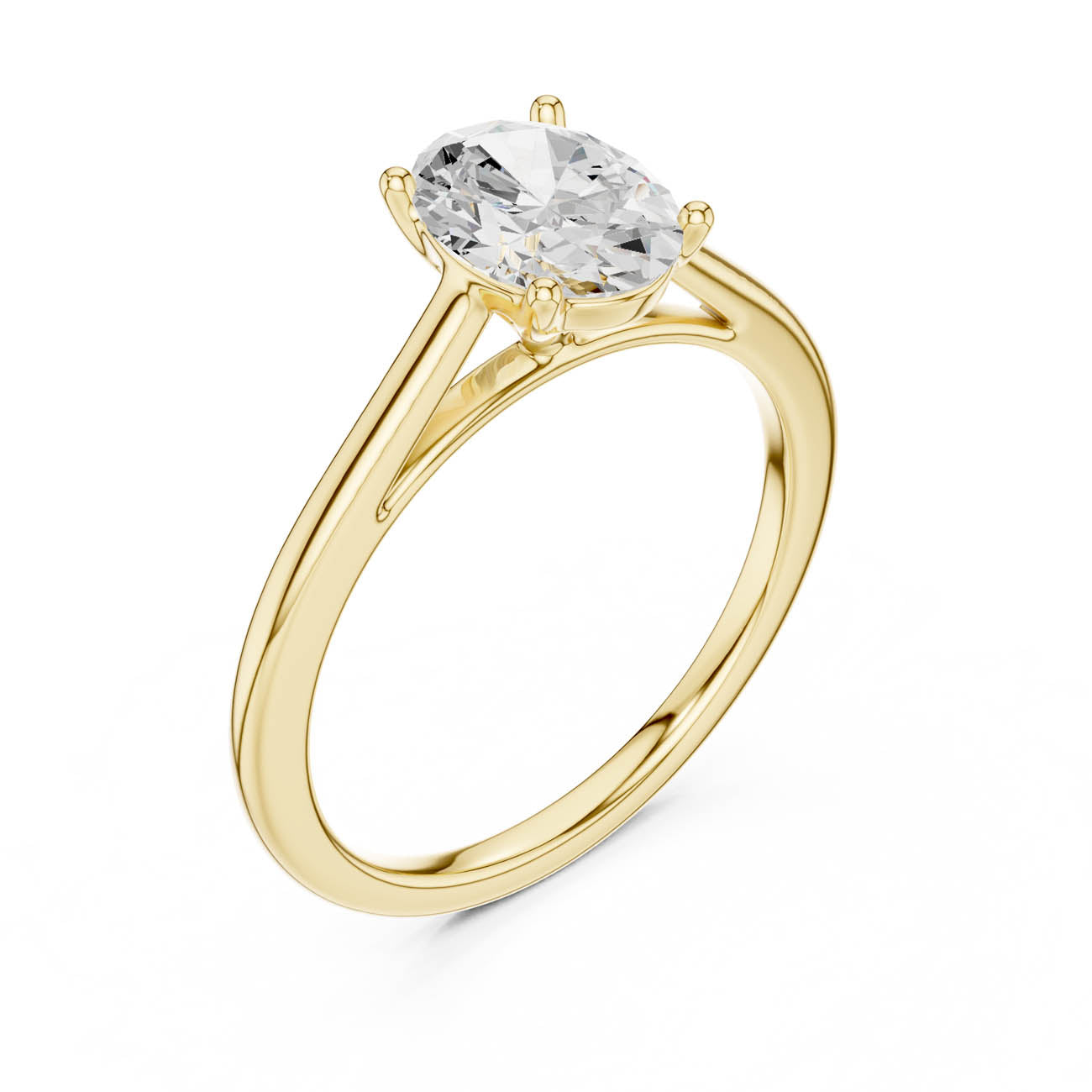 1.00 Ct. Oval Diamond Solitaire with Classic Four-Prong Setting (SBWR(19))