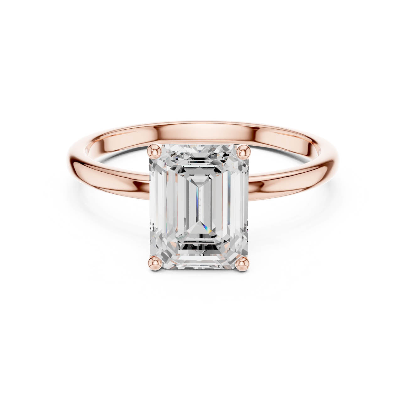 2.00 Ct. Emerald Cut Diamond Solitaire with Classic Four-Prong Setting (SBWR(20)) 7