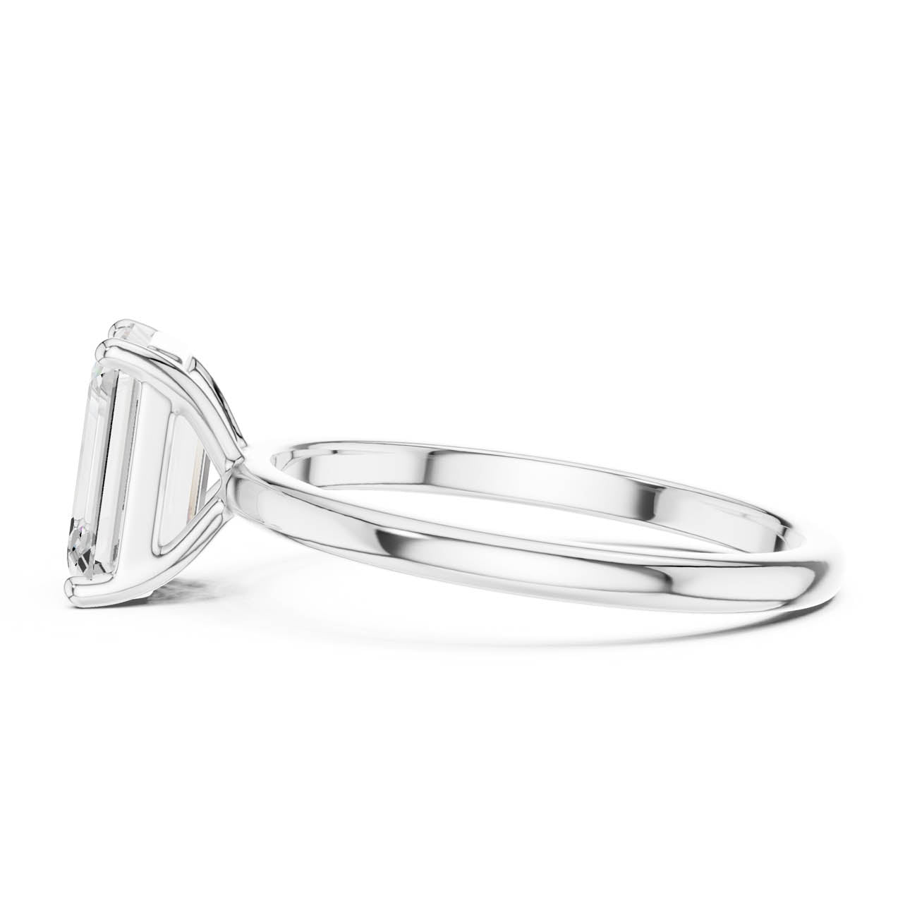 2.00 Ct. Emerald Cut Diamond Solitaire with Classic Four-Prong Setting (SBWR(20)) 12
