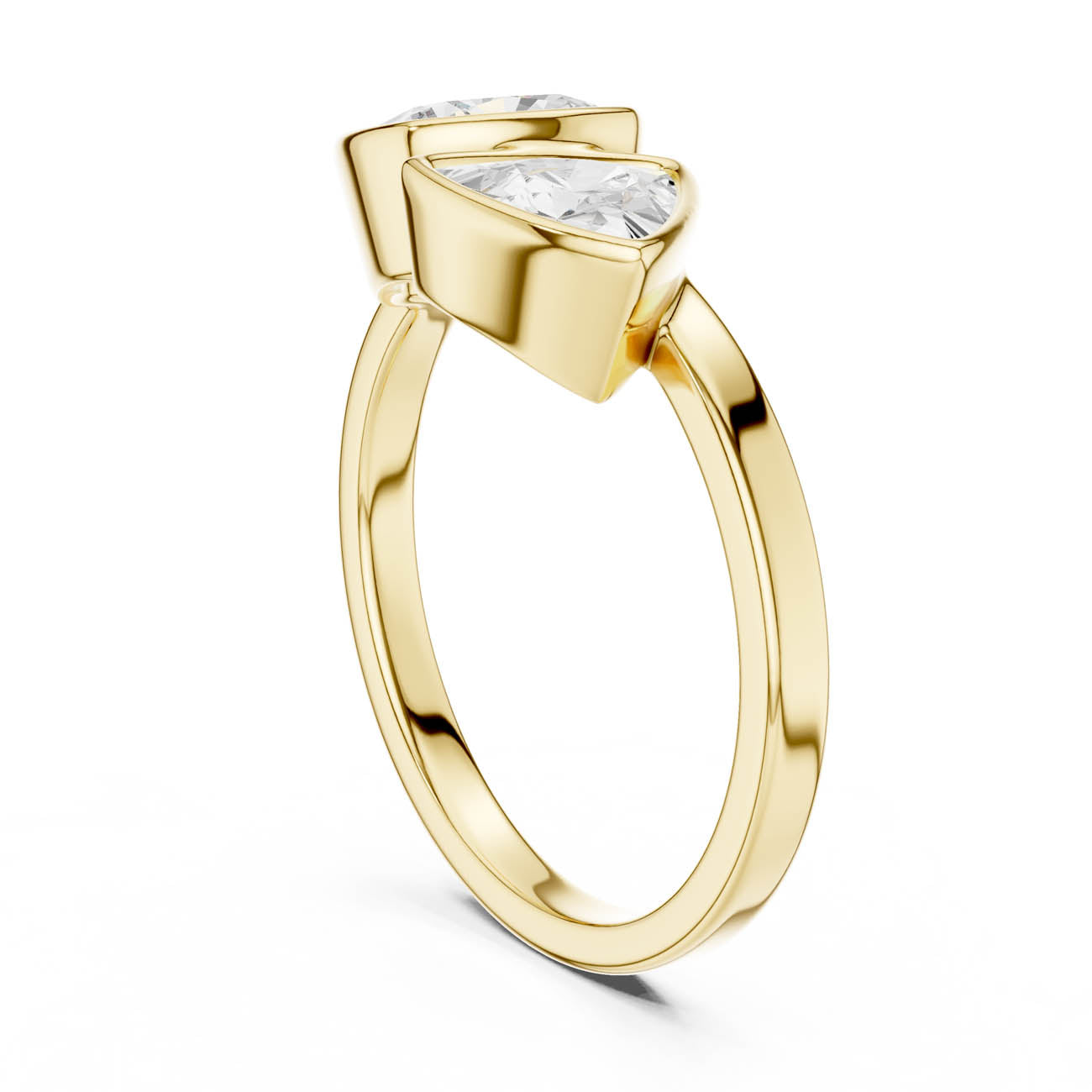 1.95 Ct. Cushion and Trillion Diamond Two-Stone Ring (SBWR(27)) 3