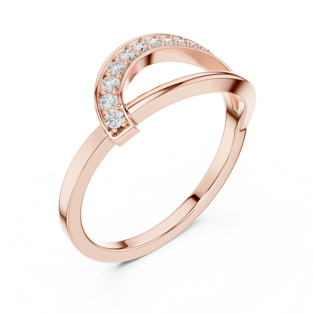 .11 Ct. Diamond Bypass Pavé Band Ring (SBWR(2)) 11
