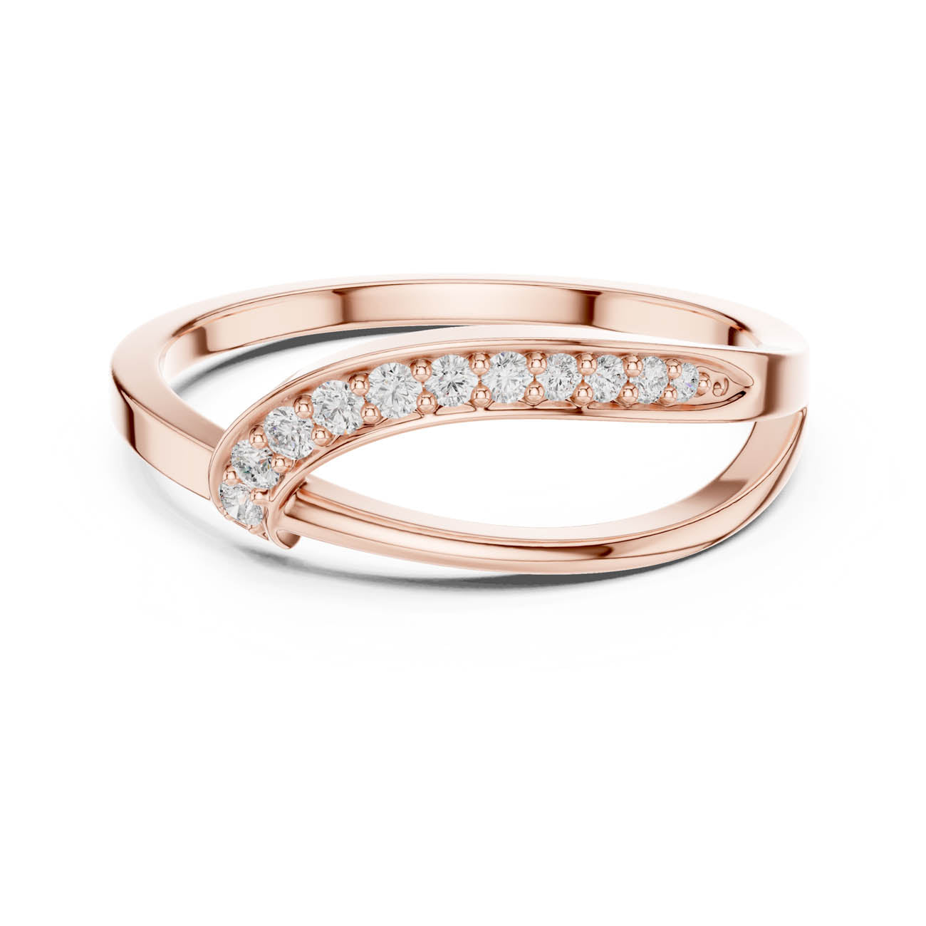 .11 Ct. Diamond Bypass Pavé Band Ring (SBWR(2)) 9