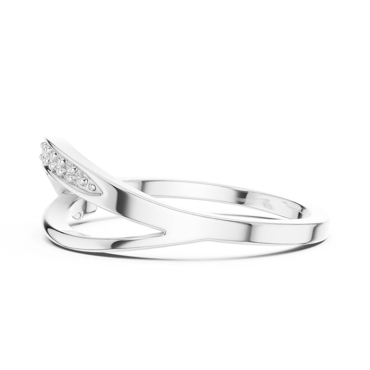 .11 Ct. Diamond Bypass Pavé Band Ring (SBWR(2)) 8