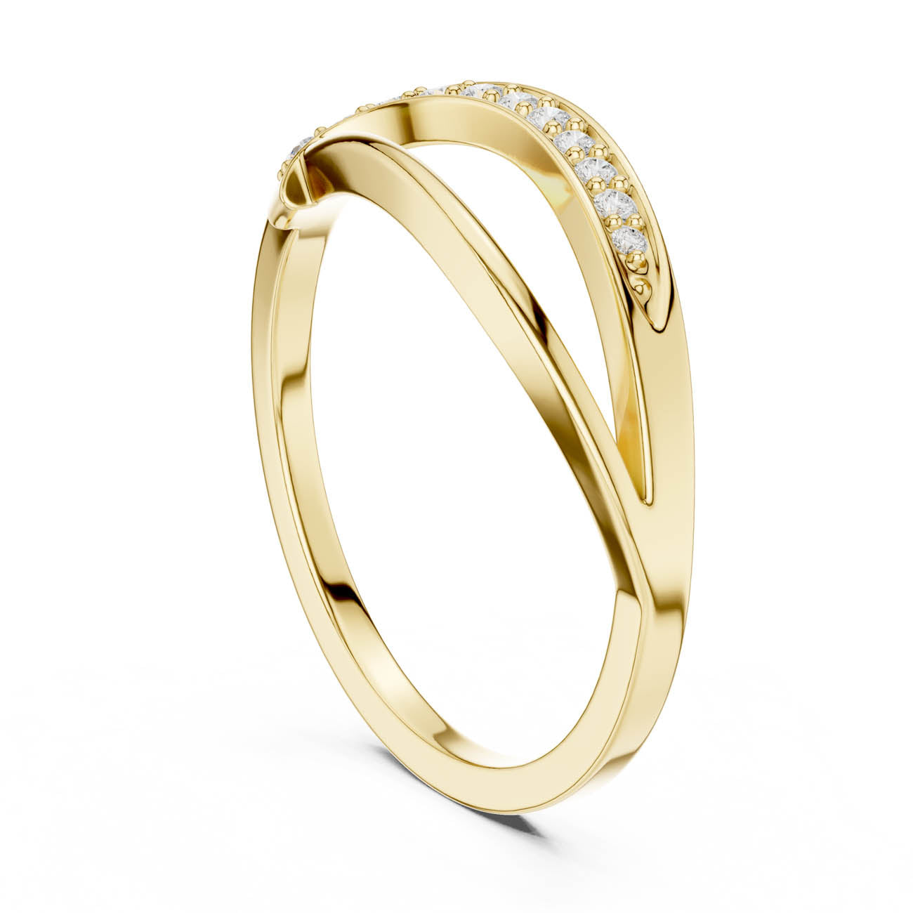 .11 Ct. Diamond Bypass Pavé Band Ring (SBWR(2)) 3