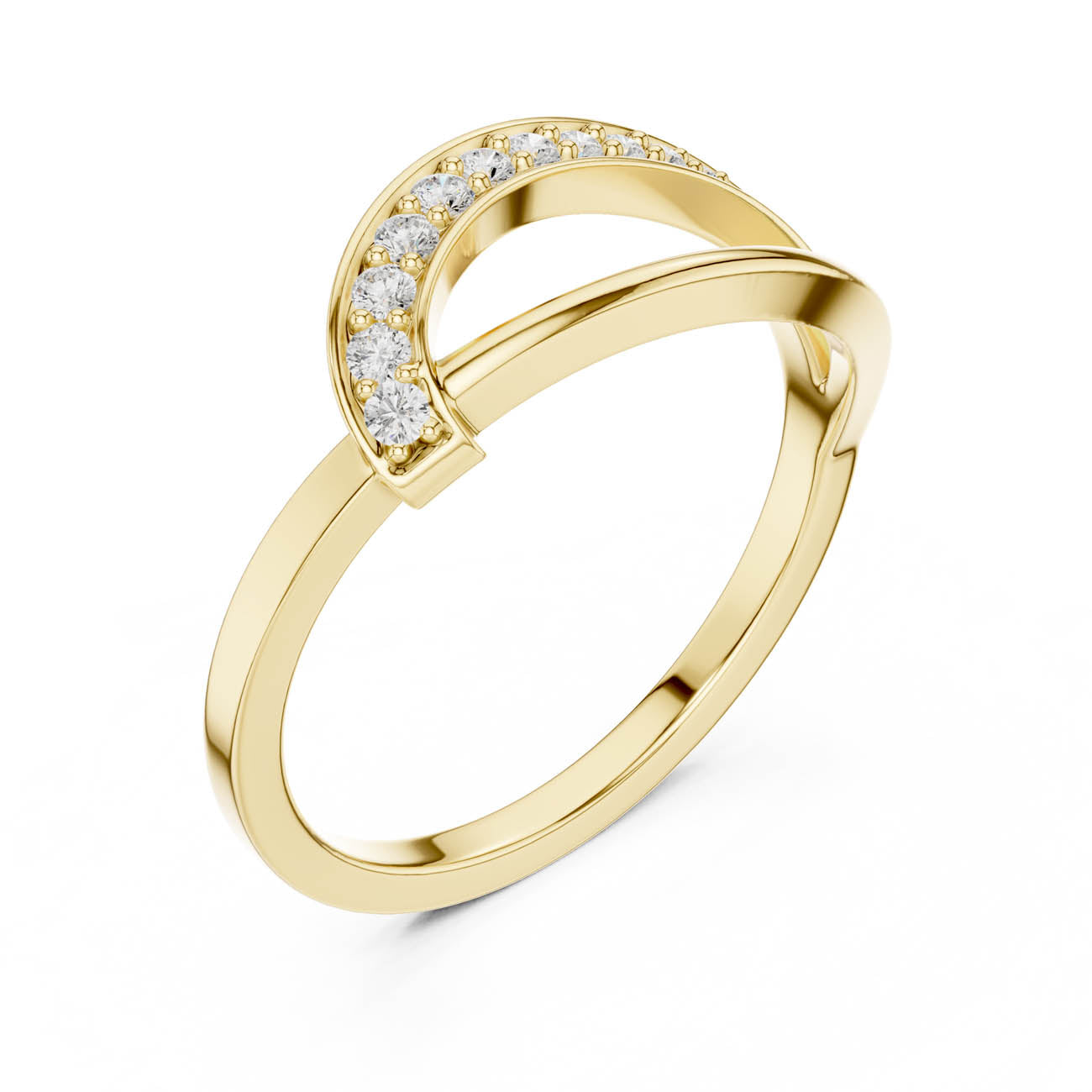 .11 Ct. Diamond Bypass Pavé Band Ring (SBWR(2))