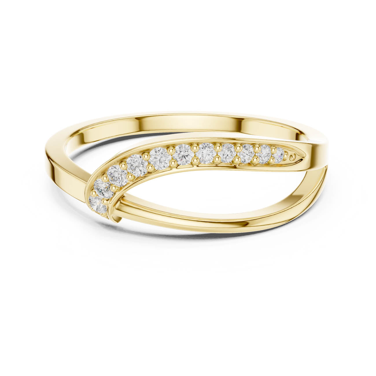 .11 Ct. Diamond Bypass Pavé Band Ring (SBWR(2))