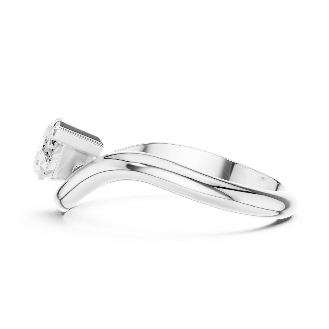 .87 Ct. Marquise Diamond Wave Solitaire Ring (SBWR(30)) 11