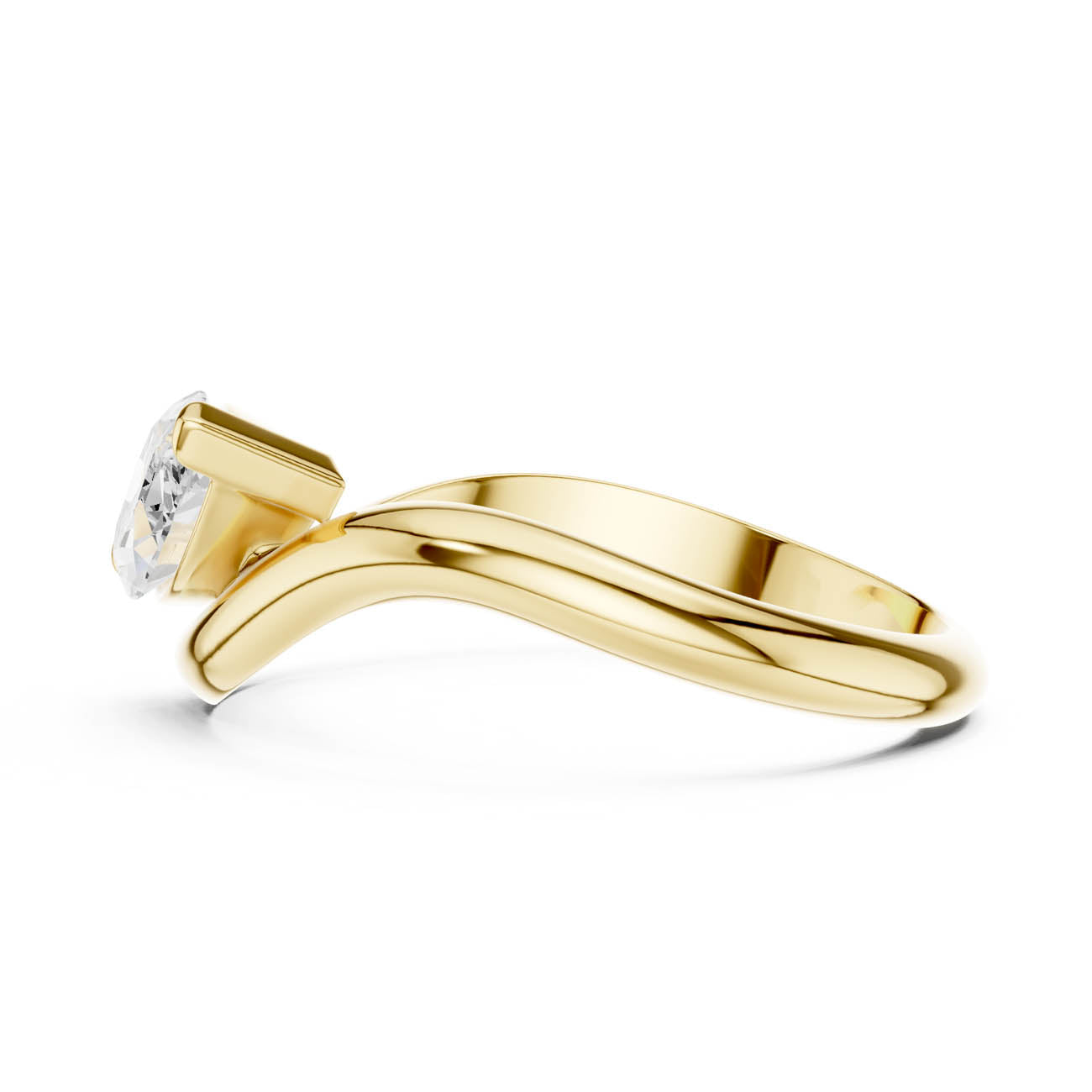 .87 Ct. Marquise Diamond Wave Solitaire Ring (SBWR(30)) 4