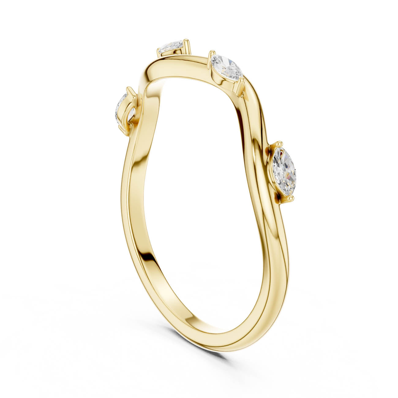 .10 Ct. Marquise Diamond Wave Band Ring (SBWR(3)) 3