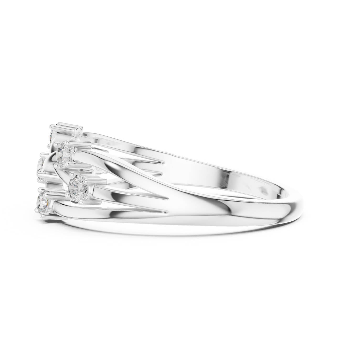 .18 Ct. Interwoven Round Diamond Accent Band (SBWR(44)) 12