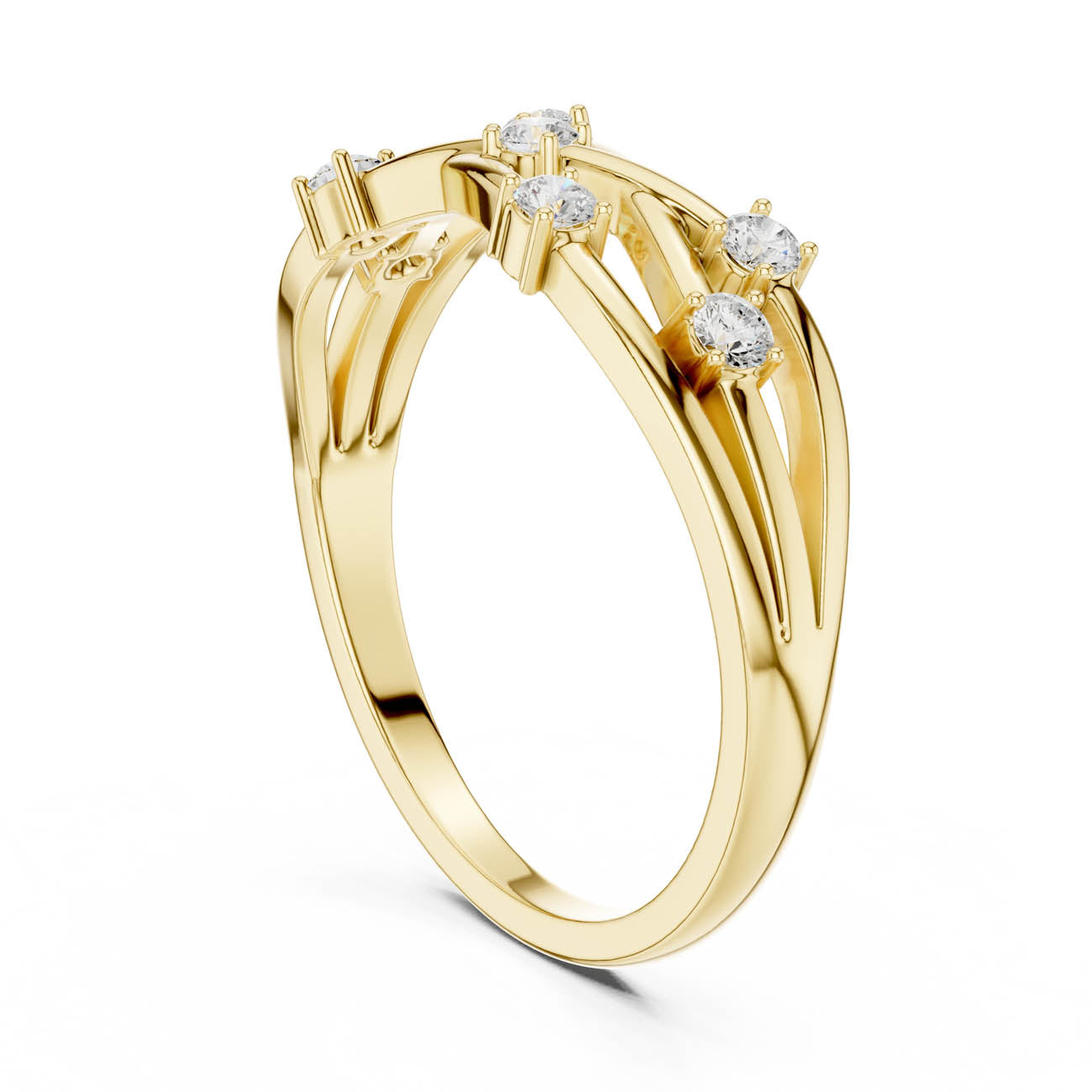 .18 Ct. Interwoven Round Diamond Accent Band (SBWR(44)) 3