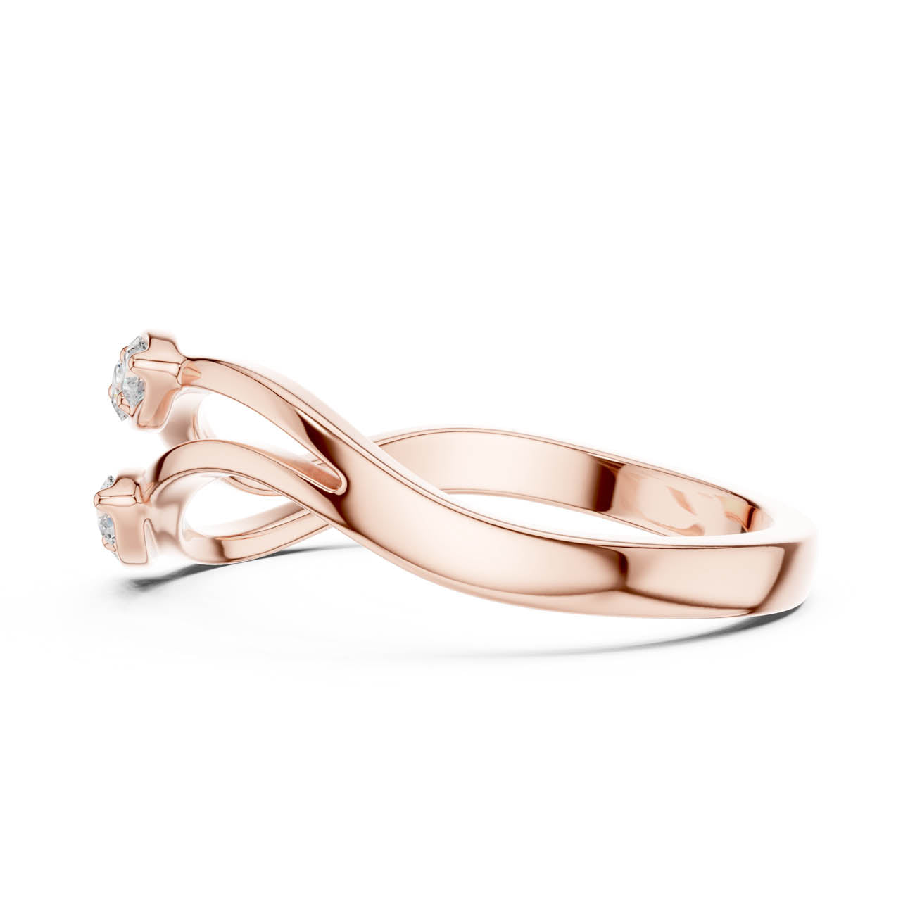 .14 Ct. Round Diamond Wave Band Ring (SBWR(4)) 12