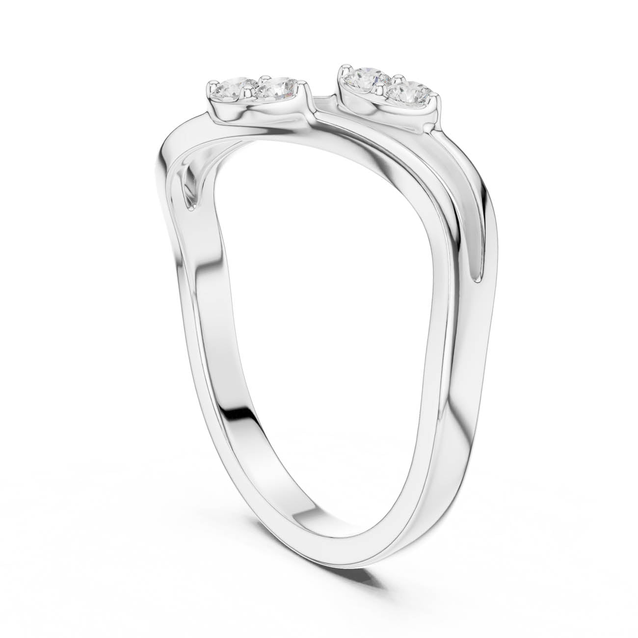 .14 Ct. Round Diamond Wave Band Ring (SBWR(4)) 7