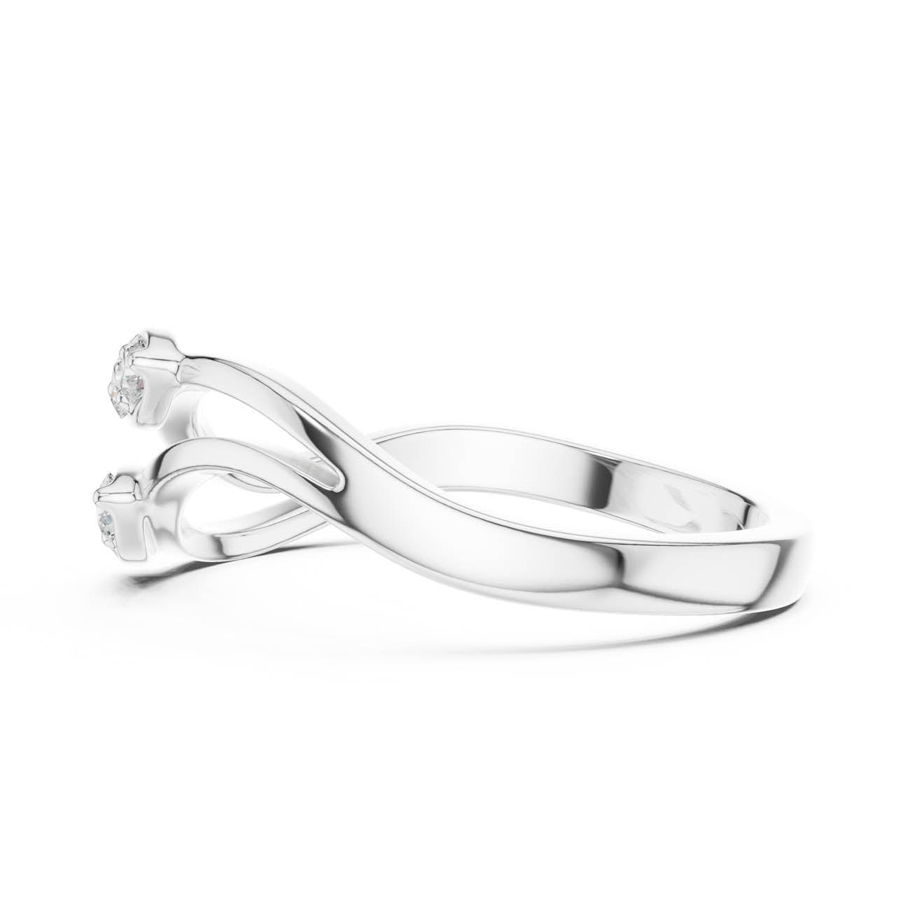 .14 Ct. Round Diamond Wave Band Ring (SBWR(4)) 8