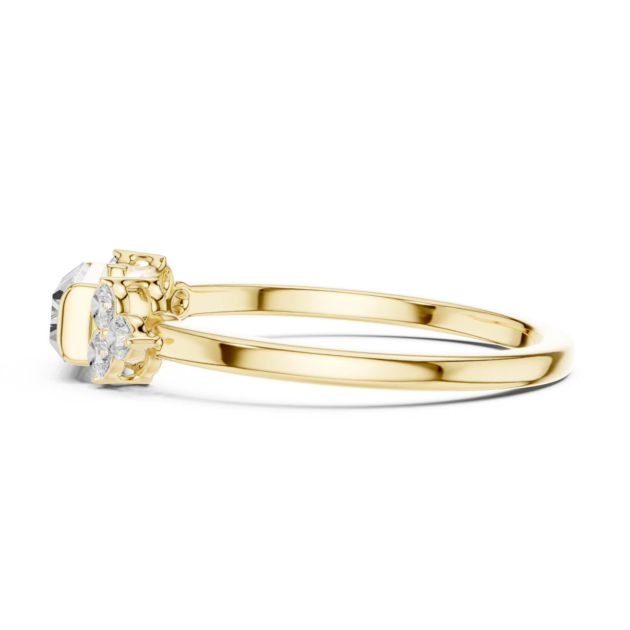 .50 Ct. Baguette Cut Diamond Solitaire with Side Accent Stones (SBWR(54)) 4