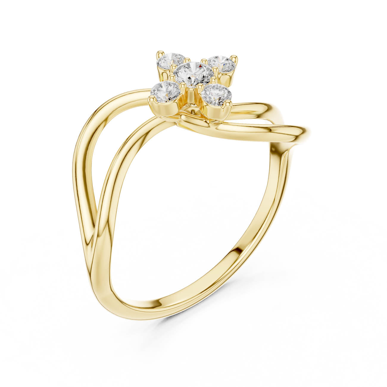 .22 Ct. Round Diamond Cluster Ring with Bypass Band (SBWR(58))