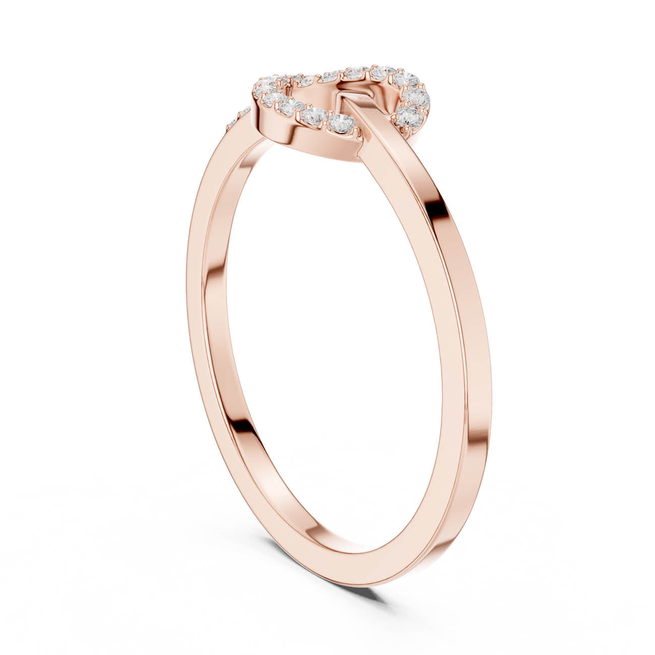 .11 Ct. Diamond Heart Knot Band Ring (SBWR(5)) 8
