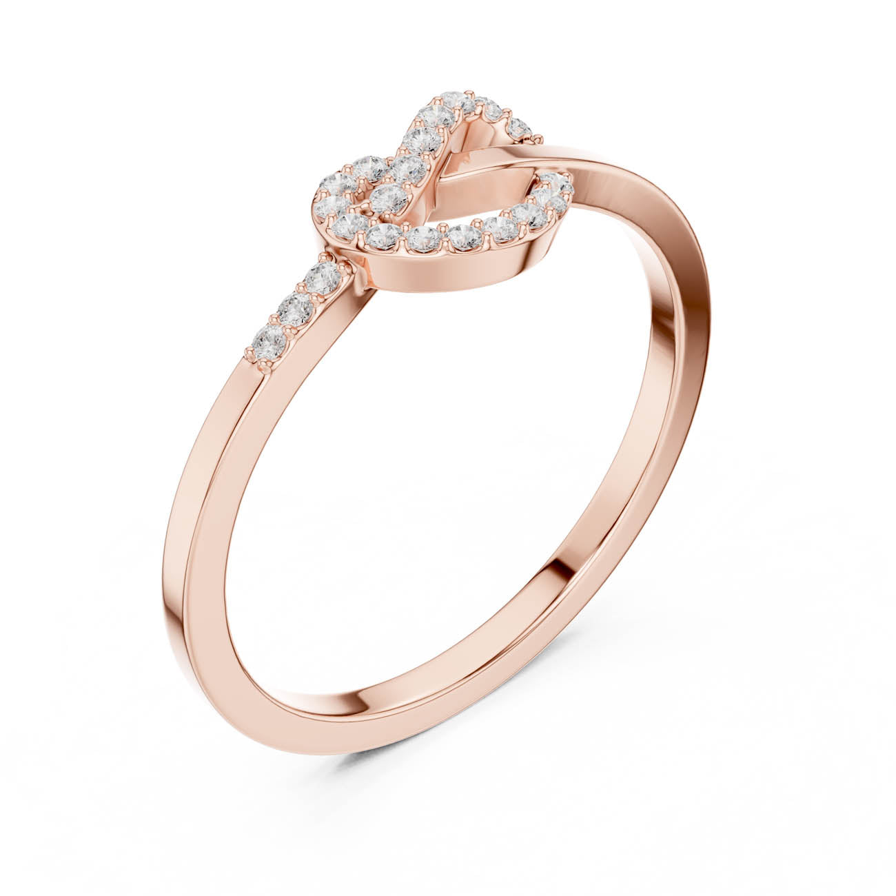.11 Ct. Diamond Heart Knot Band Ring (SBWR(5)) 10