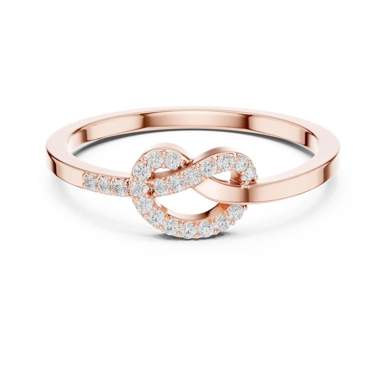 .11 Ct. Diamond Heart Knot Band Ring (SBWR(5))