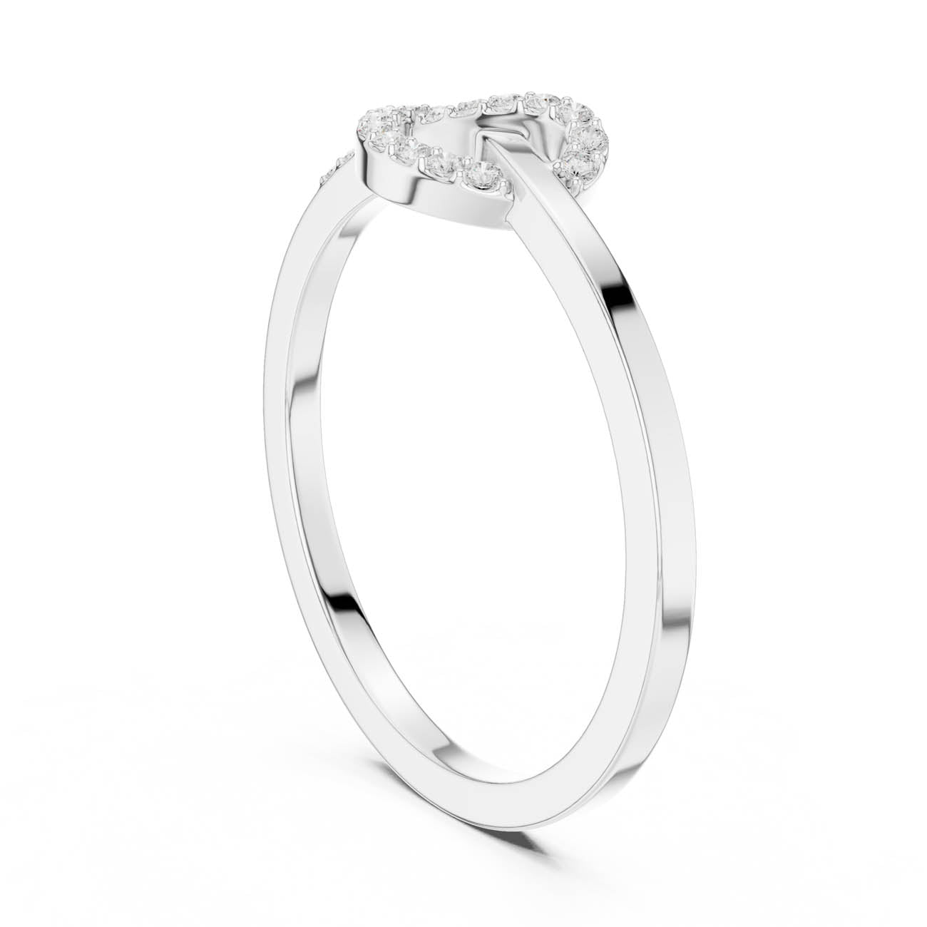 .11 Ct. Diamond Heart Knot Band Ring (SBWR(5)) 9