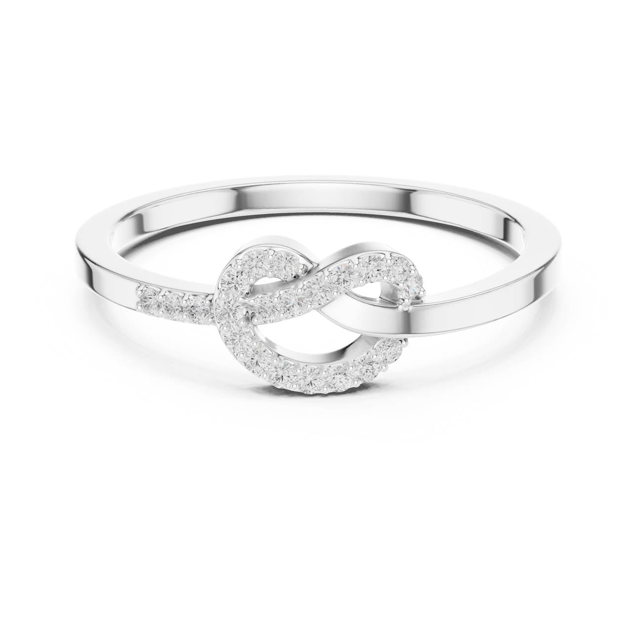 .11 Ct. Diamond Heart Knot Band Ring (SBWR(5)) 7
