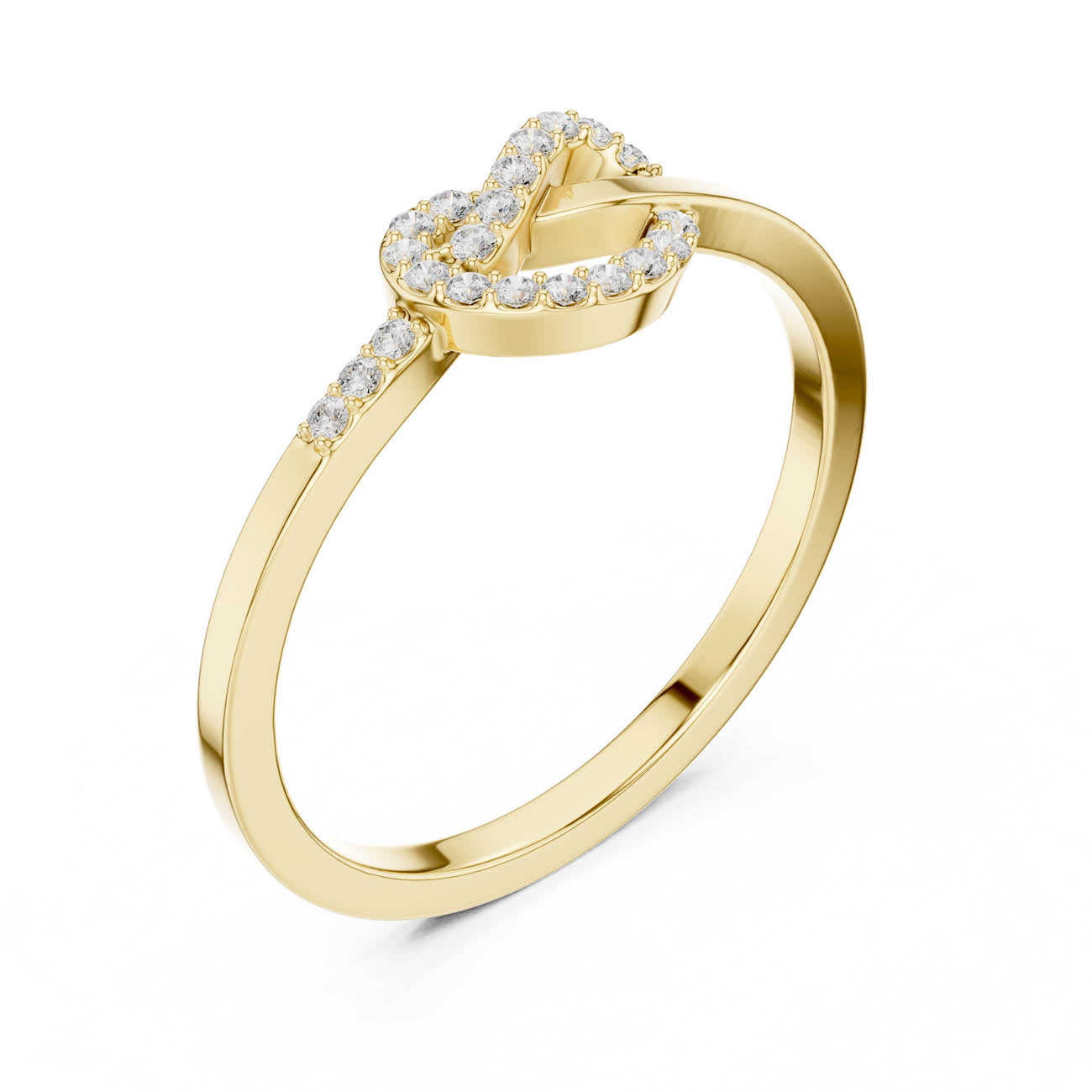 .11 Ct. Diamond Heart Knot Band Ring (SBWR(5))