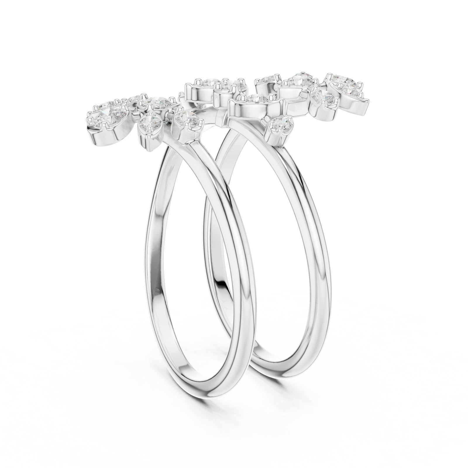 .36 Ct. Round Diamond Multi-Row Wrap Ring (SBWR(60)) 6