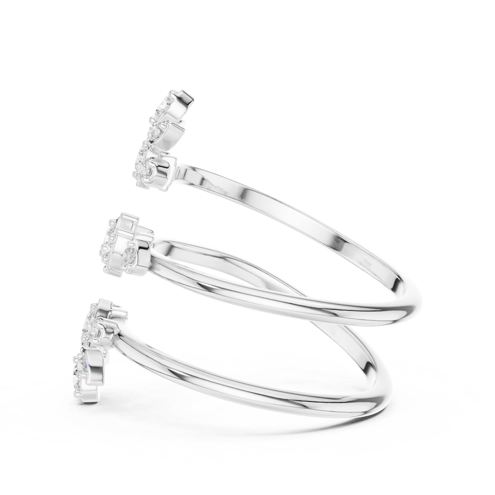 .36 Ct. Round Diamond Multi-Row Wrap Ring (SBWR(60)) 8