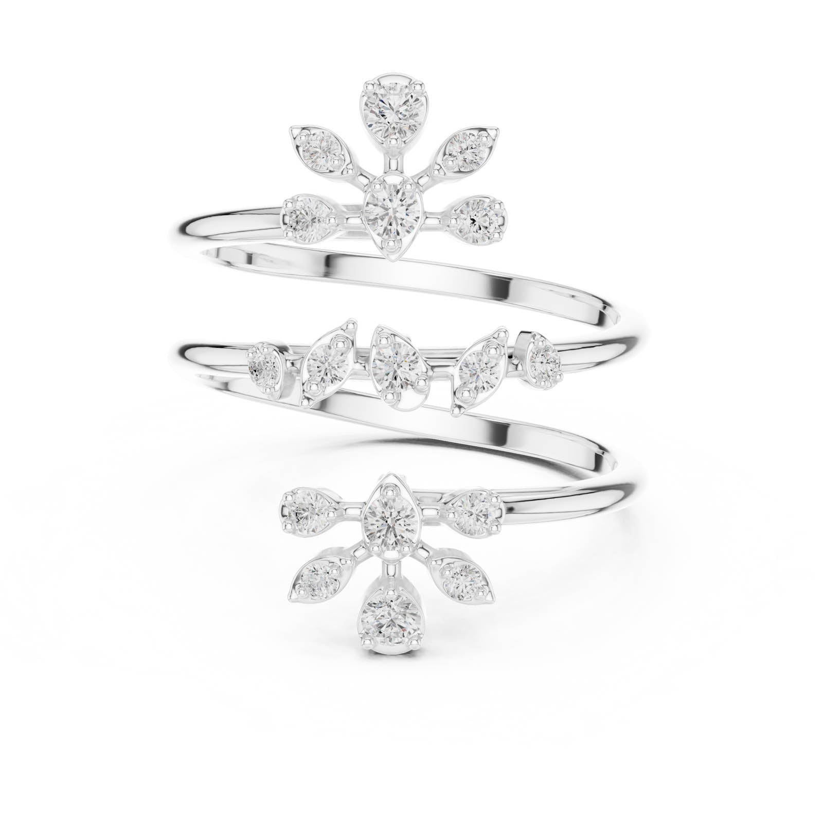 .36 Ct. Round Diamond Multi-Row Wrap Ring (SBWR(60)) 1