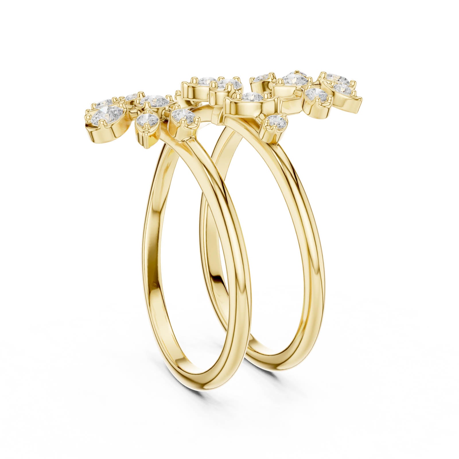 .36 Ct. Round Diamond Multi-Row Wrap Ring (SBWR(60)) 9