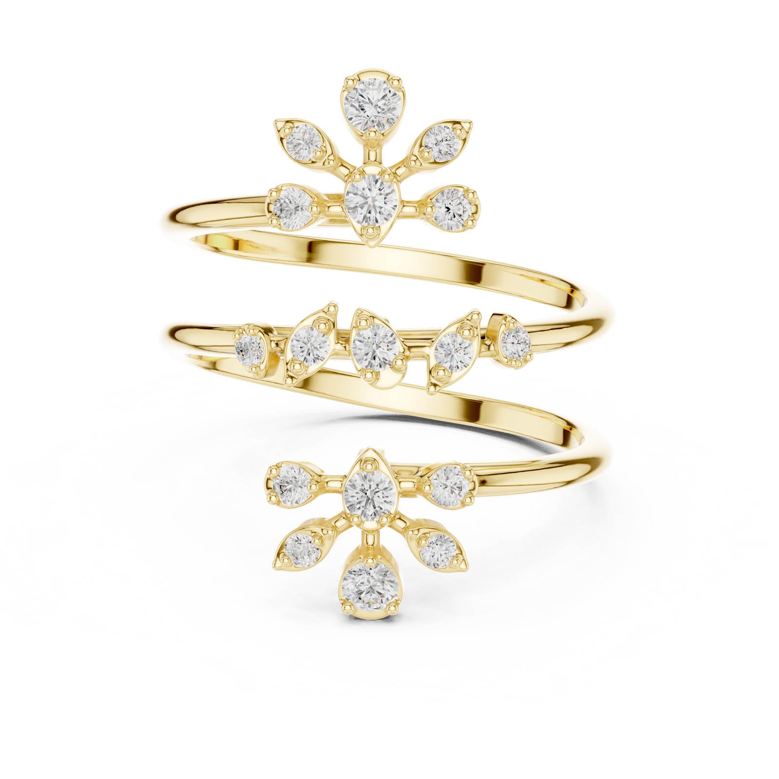 .36 Ct. Round Diamond Multi-Row Wrap Ring (SBWR(60)) 11