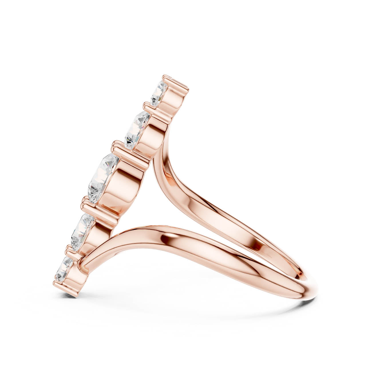 1.59 Ct. Vertical Round Diamond Bypass Ring (SBWR(62)) 11