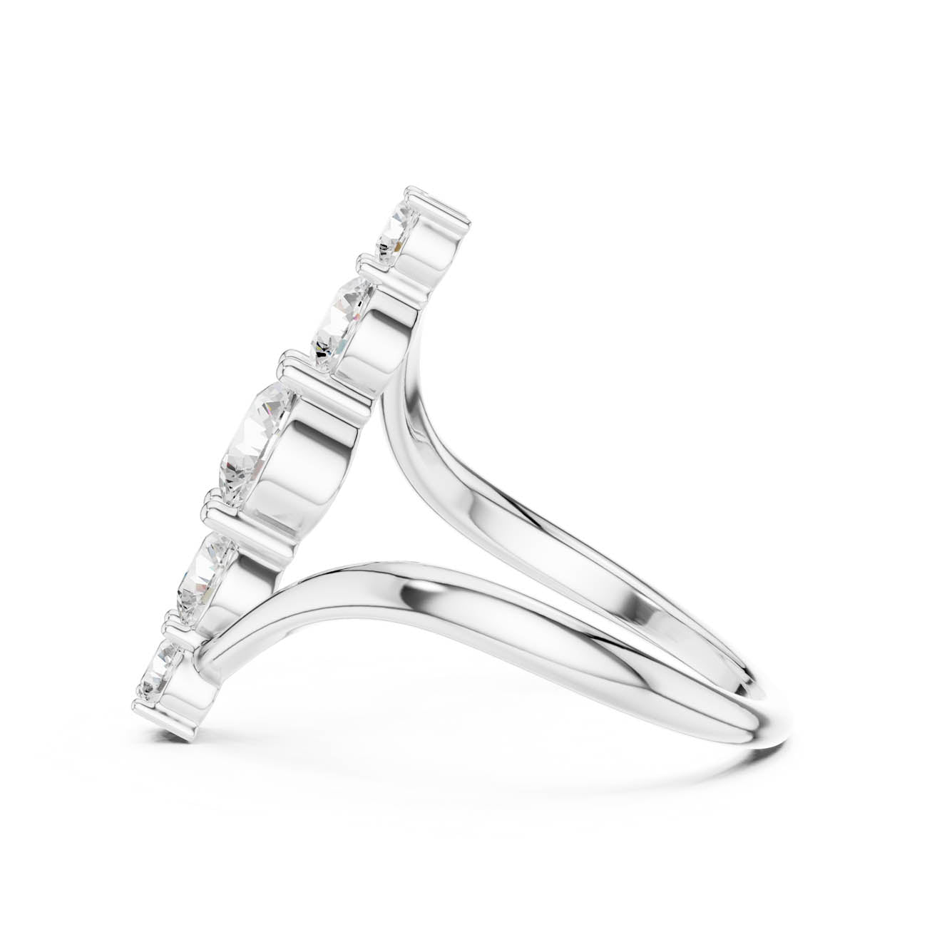 1.59 Ct. Vertical Round Diamond Bypass Ring (SBWR(62)) 12