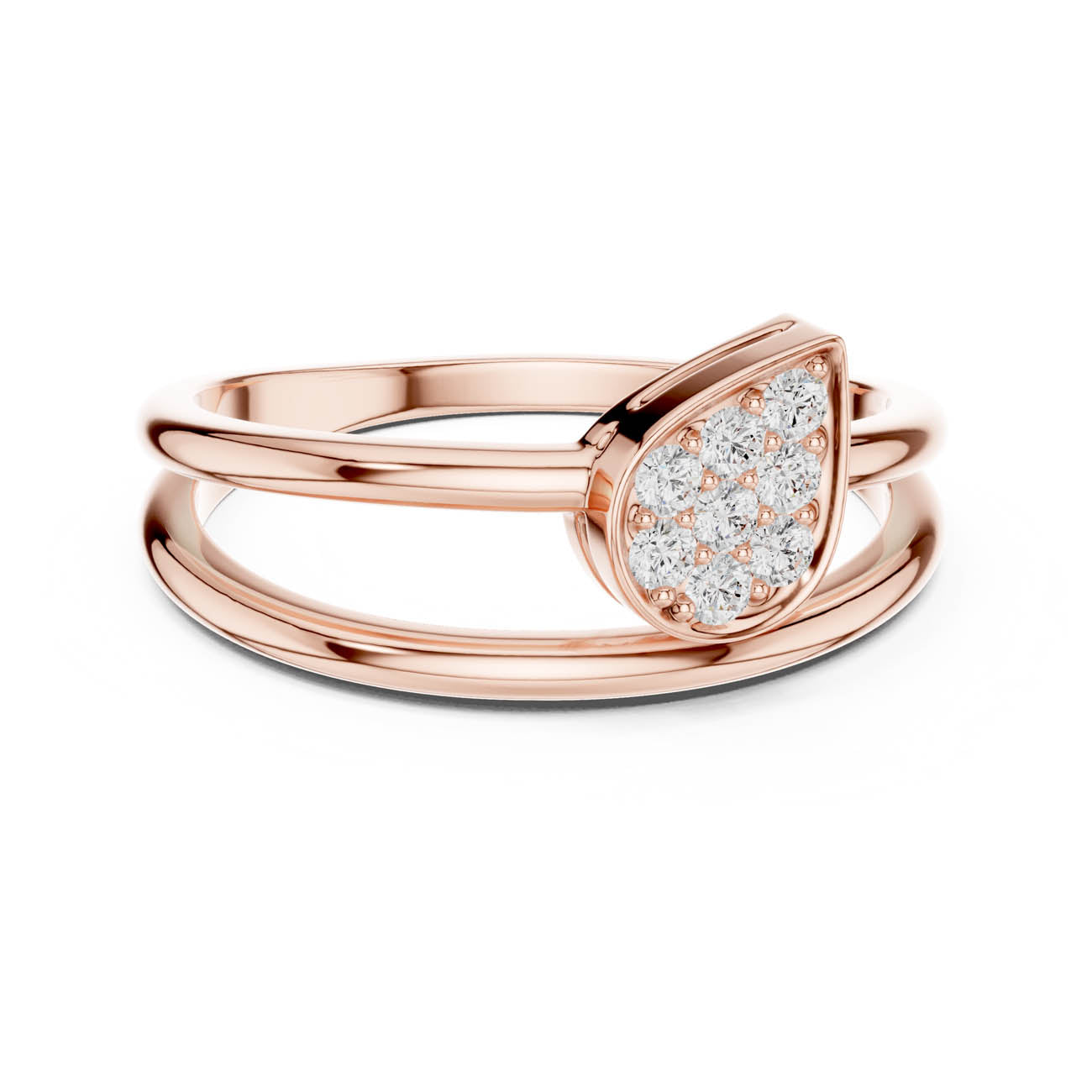 .14 Ct. Pear-Shaped Diamond Cluster Ring (SBWR(63)) 7