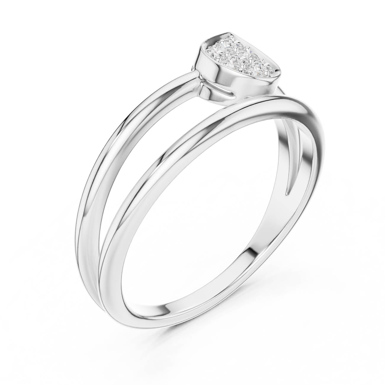 .14 Ct. Pear-Shaped Diamond Cluster Ring (SBWR(63)) 6