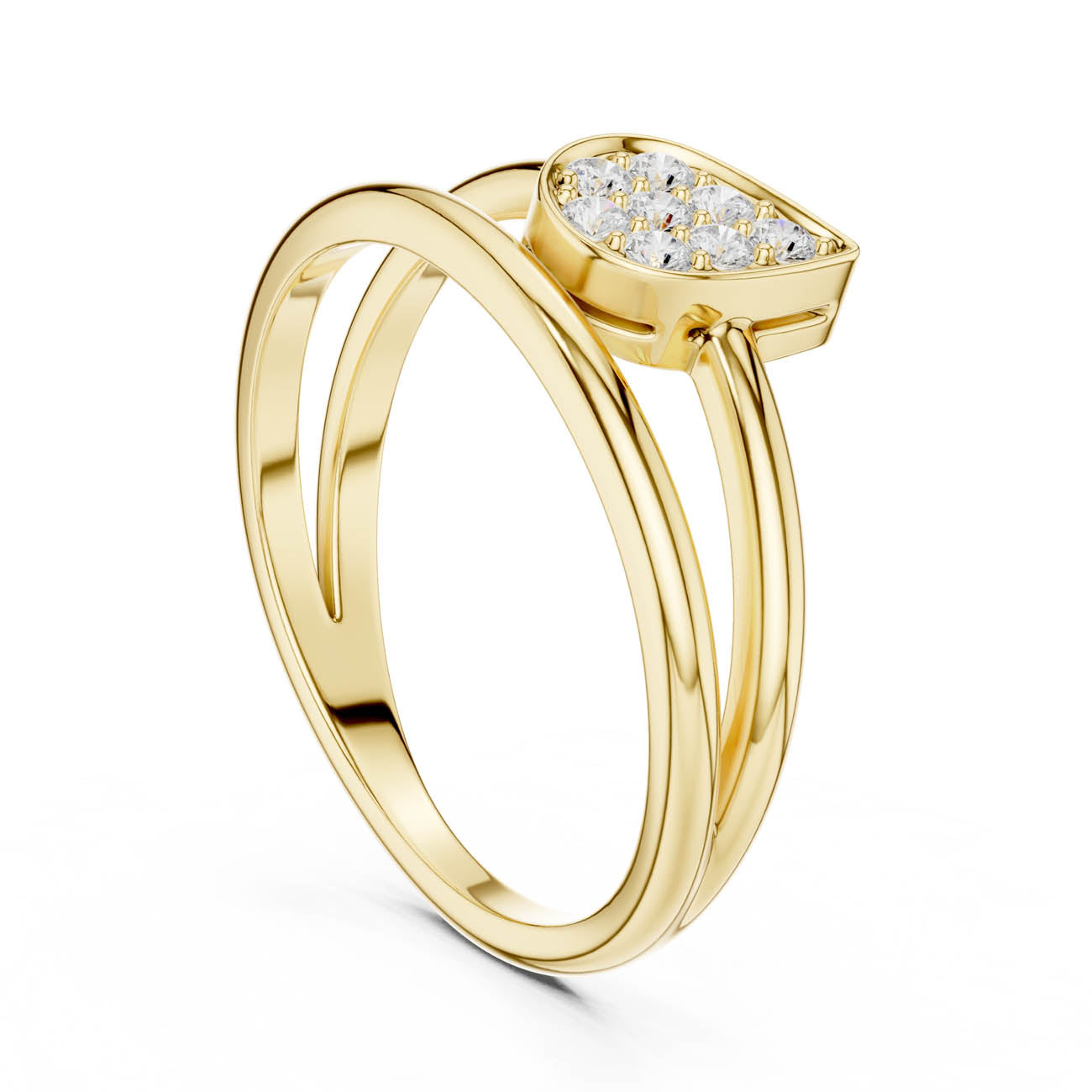 .14 Ct. Pear-Shaped Diamond Cluster Ring (SBWR(63)) 3